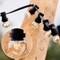 E27 LED Lampe | 0,7W | 3500K | LED auf kurzen St&auml;bchen | Geeignet f&uuml;r Festoonkabel