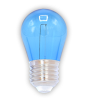 E27 farbige Lampe | 1W | Blau | Gerades Filament | Geeignet f&uuml;r Festoonkabel