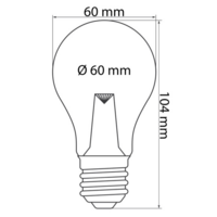 E27 farbige Lampe | 1W | Gelb | Mit Linse | &Oslash;60 | Geeignet f&uuml;r Festoonkabel