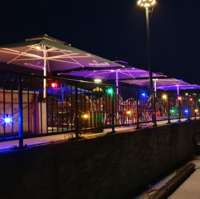 E27 farbige Lampe | 1W | Gr&uuml;n | Mit Linse | &Oslash;60 | Geeignet f&uuml;r Festoonkabel