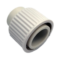 Doorkoppelbare prikkabel afdekdop connector | Wit