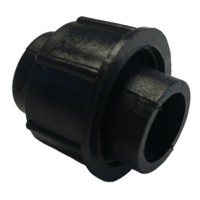 Doorkoppelbare prikkabel afdekdop connector | Zwart