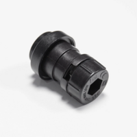 Prikkabel losse E27 fitting | Incl afdichtring | Inbusdop | Zwart