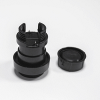 Prikkabel losse E27 fitting | Incl afdichtring | Inbusdop | Zwart