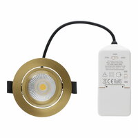 LED Einbauspot slim-fit | 4-6W | Dimmbar | CCT-switch | IP65 | Messing