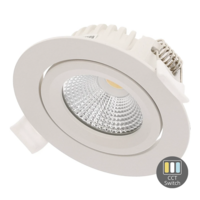 LED Einbauspot slim-fit | 4-6W | Dimmbar | CCT-switch | IP65 | Wei&szlig;