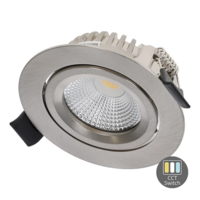 LED Einbauspot slim-fit | 4-6W | Dimmbar | CCT-switch | IP65 | Silber