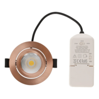 LED Einbauspot slim-fit | 4-6W | Dimmbar | CCT-switch | IP65 | Kupfer