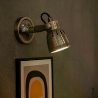 Aufbauspot Indigo Antik Silber | Silber | 11 cm