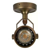 Indigo Wandleuchte/Deckenspot | Messing | H: 11 cm