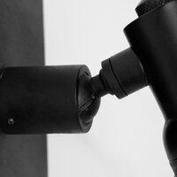 Indigo Mini Wirbel Wandlampe | Schwarz | GU10