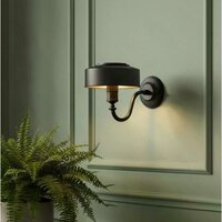 Wandleuchte Antibes in Schwarz