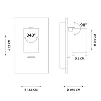 Pendelleuchte Mila | wei&szlig; | H: 22 cm