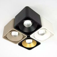 Lars Aufbauspot | schwarz/gold | 9 cm