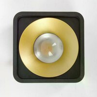 Lars Aufbauspot | schwarz/gold | 9 cm