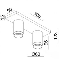Scott 2 Aufbaustrahler | champagner | GU10