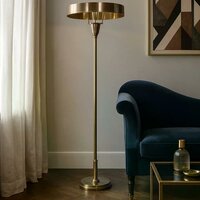 Stilvolle Stehlampe in antikem Messing | 140 cm