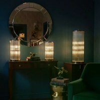 Trevi Tischlampe | Nickel | H: 34,50 cm