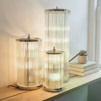 Trevi Tischlampe | Nickel | H: 34,50 cm