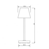 Bistro Tischlampe | Bronze | H: 28 cm