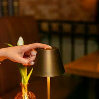 Bistro Tischlampe | Bronze | H: 28 cm