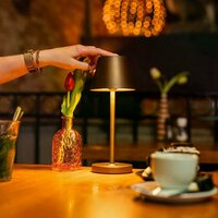 Bistro Tischlampe | Bronze | H: 28 cm