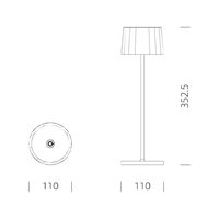 Tischlampe Lido | schwarz | 35 cm