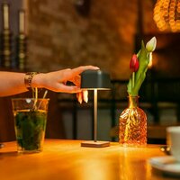 Kleine Cabo-Tischlampe | Anthrazit | 20 cm