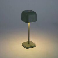 Kleine Cabo Tischleuchte | gr&uuml;n-grau | 20 cm