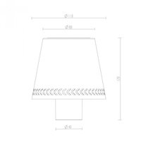 Vino Tischlampe | schwarz | 12.50 cm