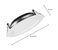 Mi-Light kantelbare RGB+CCT Downlight &Oslash;110, 9W voor sfeervolle verlichting
