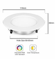 Mi-Light kantelbare Led downlight RGB+CCT | 5,6W | Flexibel en Dimbaar