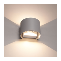 Dimbare Wandlamp Rond Grijs 6W | IP65 Weerbestendig