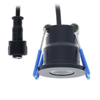 Inbouwspot set | Set van 6 | Zwart | Met afstandsbediening