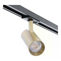 1-phase track spotlight | Brass | 10W | Dimmable | CCT switch