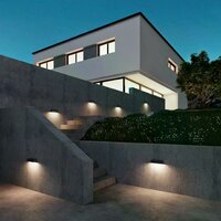 Wandleuchte Score XL | Schwarz | 13W | 3000K | IP54