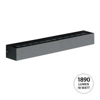 Wandleuchte Score L Up &amp; Down | Schwarz | 18W | 3000K | IP54