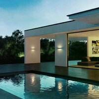 Wandleuchte Score L Up &amp; Down | Schwarz | 18W | 3000K | IP54