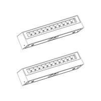 Wandleuchte Score L Up &amp; Down | Schwarz | 18W | 3000K | IP54