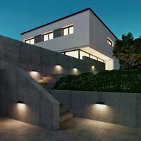 Wandleuchte Score M | Schwarz | 8W | 3000K | IP65