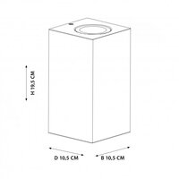 Wandleuchte Levi Up &amp; Down | Corten | GU10