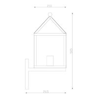 Wandleuchte Bloemendaal | Schwarz