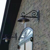 Wandleuchte Rennes XL | Schwarz-Kupfer