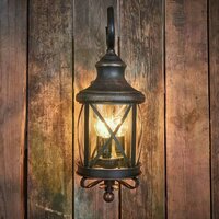 Wandleuchte Romantica 3-flammig | Rustikal braun