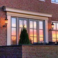 Au&szlig;enwandleuchte Amstel M | Gr&uuml;n-Kupfer