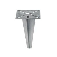 Erdspie&szlig; Verankerung quadratisch | Verzinkt | 20cm