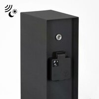 Au&szlig;ensteckdose Charge Sensor | Schwarz | Mit Sensor