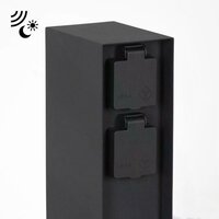 Au&szlig;ensteckdose Charge Sensor | Schwarz | Mit Sensor