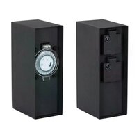 Au&szlig;ensteckdose Charge Timer | Schwarz | Mit Timer