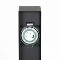 Au&szlig;ensteckdose Charge Timer | Schwarz | Mit Timer